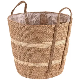 DEMA Pflanzkorb Seasons 45 x 45 cm Braun/Mehrfarbig