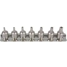KS Tools 1/4" Bit-Stecknuss-Satz für Fünfstern-Schrauben 7-tlg.