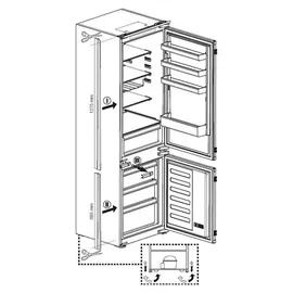 Beko BCHA306E4SN Einbau-Kühlgefrierkombination (289 l, 1935 mm hoch, Weiß)