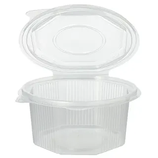 Starpak PAPSTAR Verpackungsbecher mit Klappdeckel, 500 ml