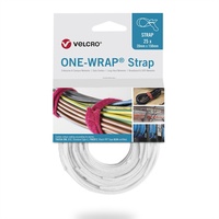 Velcro Klettkabelbinder One Wrap Strap 20 x 330mm, weiß,