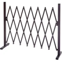 Mendler Absperrgitter HWC-B34, Scherengitter Rankhilfe Tierschutzgitter ausziehbar, Alu braun ~ Höhe 103cm, Breite 35-300cm