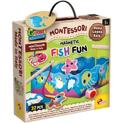 Lisciani 98354 - Montessori - Magnetic Fish Fun Magnetfischen Lernspiel Motorik Geschicklichkeit