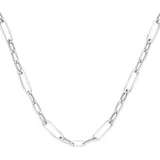 GIORGIO MARTELLO MILANO Silberkette "Gliederkette 3/1, Silber 925", silber, GIORGIO MARTELLO MILANO, Halsketten, Damen, 45cm, Silber 925 (Sterlingsilber), Silberkette