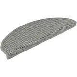 vidaXL Treppenmatten 15 STK., Stufenmatten Selbstklebend, Treppenteppich in Sisal-Optik, Treppenstufenmatte Treppenschutz, 65x21x4cm Taupe