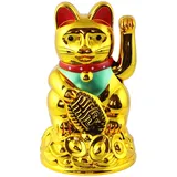 Freak Scene Glückskatze - Maneki-Neko - Winkekatze - 11 cm - Gold