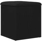 vidaXL Bank mit Stauraum Schwarz Eiche 40x40x45 cm Holzwerkstoff