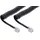 InLine Spiralkabel, RJ10 Stecker / Stecker, schwarz, 1:1 belegt, max. 4m