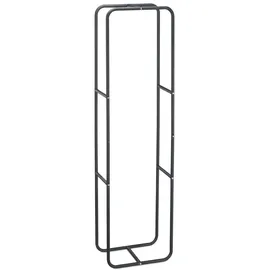 Relaxdays Kaminholzregal Metall 40 x 150 x 25 cm Anthrazit