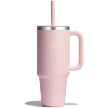 Hydro Flask - Travel Tumbler - Thermobecher 1180 ml (40 Oz) mit verschließbarem Press-In-Strohhalmdeckel - Edelstahl - Doppelwandige Vakuumisolierung - Spritzwassergeschützter Deckel - Trillium