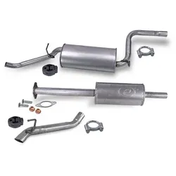 Bestprice Schalldämpfer Set + Abgasrohr + Montagematerial für Ford