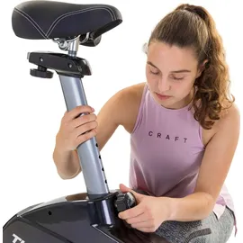 Tunturi FitCycle 70i Heimtrainer - Fitnessrad für zu Hause mit 32 Widerstandsstufen - Ergometer mit 20 Programmen - 150 kg Benutzergewicht - Ausge... - Schwarz/Silber