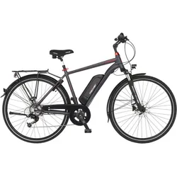 FISCHER Trekking E-Bike Viator 1.0 - anthrazit. RH 50 cm. 28 Zoll. 418 Wh SCHWARZ 50 CM