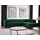 Sofnet Ecksofa mit Schlaffunktion und Bettkasten, Wohnlandschaft mit einstellbare Kopfstützen, Couch, Sofa, Bettsofa, Schlafsofa Grün (Kronos 19)...