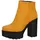 Elara Damen Stiefeletten Chelsea Boots Chunkyrayan HQ115 Yellow-40