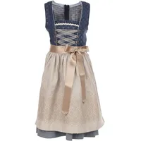 Isar-Trachten Dirndl Isar-Trachten Jugend Dirndl 'Marina' 44782, Festl blau 116