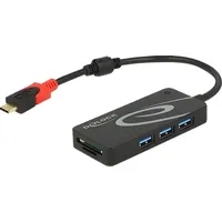 DeLock 62900 USB-C Hub schwarz