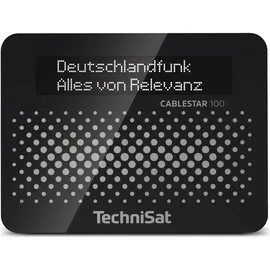 TechniSat CABLESTAR 100 Digitalradio-Empfangsteil, Schwarz