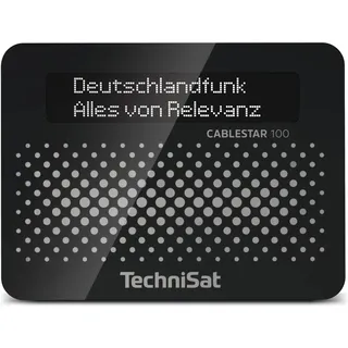 TechniSat CABLESTAR 100 Digitalradio-Empfangsteil, Schwarz