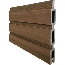 Tetzner & Jentzsch WPC-Steckzaun-Set 179 x 180 cm Teak