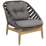 Möbel Garten Loungesessel Strington - RODG - Dark grey / Teak