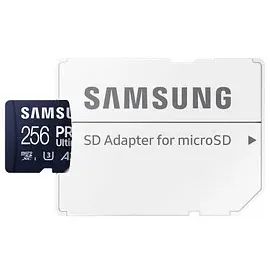 Samsung PRO Ultimate 256 GB microSD-Speicherkarte mit SD-Karten-Adapter