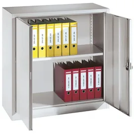 C+P Flügeltürenschrank Serie 13, H1000xB935xT400mm, 7035/7035