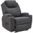 MCombo Relaxsessel elektrisch Mikrofaser 92 x 109 x 92 cm Dunkelgrau mit Massage- und Heizfunktion