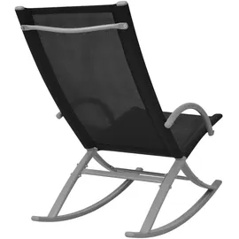 vidaXL Schaukelstuhl 53 x 92 x 86 cm schwarz 2 St.