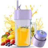 Mixer Smoothie Maker, Smoothie Mixer Klein, Mini Tragbarer Blender, Tragbarer Mixers USB, Smoothie-Makers to go, Standmixer 400ML, BPA-frei, PulseMotion &BlendPro Technologie