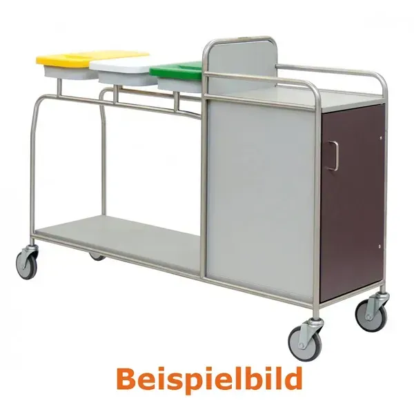Novocal SW 940 Stationswagen geringe Breite, mit Vierfachsammler & geschlossenem Schrank
