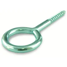 suki 20 Stück Ringschraube 20 x 10 x 3,3 mm verzinkt Holzgewinde, 6175006