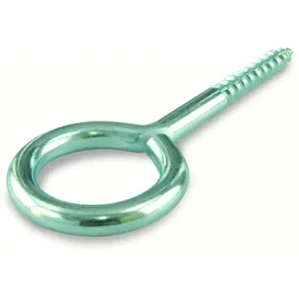 suki 20 Stück Ringschraube 20 x 10 x 3,3 mm verzinkt Holzgewinde, 6175006