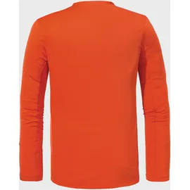 Schöffel Funktionsshirt "Longsleeve Rodica2 M", Herren, Gr. 48, orange (5480, orange), Oberstoff : 88% Polyester 12% Lyocell, sportlich, Rundhals, Langarm, Shirts