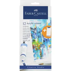 FABER-CASTELL Acrylfarben farbsortiert