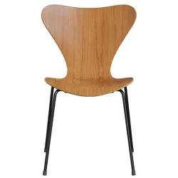 Fritz Hansen Serie 7 Stuhl 3107 mit natürlichem Furnier schwarz | Kirsche