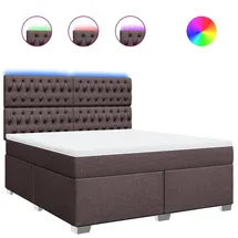 vidaXL Boxspringbett 180 x 200 cm Braun