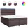 vidaXL Boxspringbett 180 x 200 cm Braun