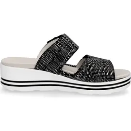 WALDLÄUFER Pantolette Michelle schwarz weiß | Gr.: 40