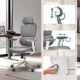 HJH Office Ergomy WF 2 Stoff Grau