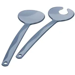 Rotho ONDA Salatbesteck 1718406161 , Farbe: horizon blue
