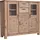 GUTMANN FACTORY Vitrine Tunis 160 x 45 x 140 cm Beige