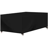 Woltu Gartenmöbel-Schutzhülle 242 x 162 x 100 cm Schwarz
