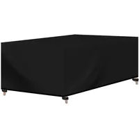 Woltu Gartenmöbel-Schutzhülle 242 x 162 x 100 cm Schwarz
