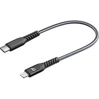 Cellular Line Cellularline Tetraforce Cable USB-C/Lightning 0.15m schwarz (TETRACABC2LMFI15CK)