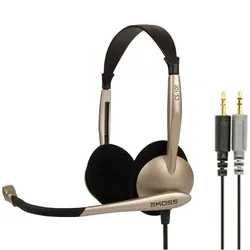 Kabelgebundenes Headset mit geräuschunterdrückendem Mikrofon Geräuschunterdrückendes Headset Headset für Videokonferenzen CS100, Beige