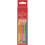 Faber-Castell Jumbo Grip Neon Buntstiftetui 5 St.