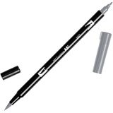 Tombow ABT-N65 Fasermaler Dual Brush Pen mit zwei Spitzen, cool grey 5