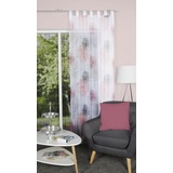 HOME WOHNIDEEN Vorhang RAWLINS, HOME WOHNIDEEN, Schlaufen (1 St), transparent, Voile rosa 140 cm x 145 cm