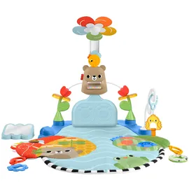 Fisher-Price 3-in-1 Kick & Sway Spieldecke mit sensorischen Spielzeugen zur Entwicklung von Neugeborenen